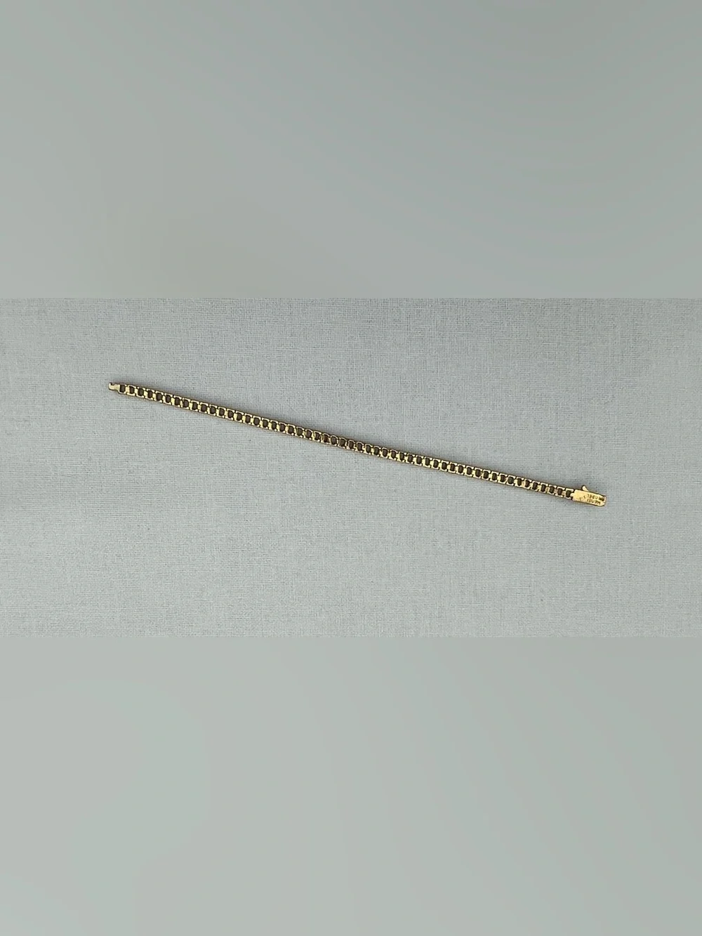 henri bendel Tennis Gold-Tone Bracelet with Light Blue Stones